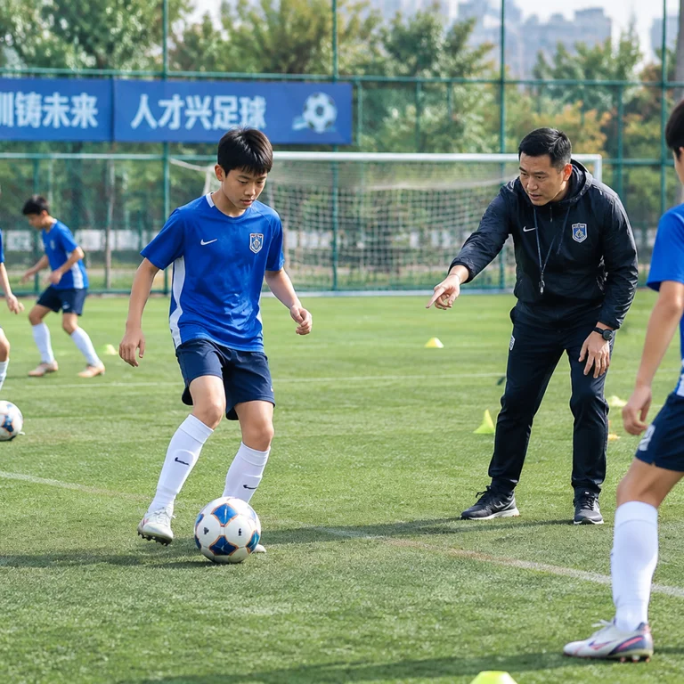 青少年足球训练和基层人才培养场景